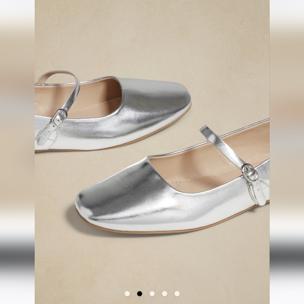 Banana Republic Vegan Leather Maryjane Ballet Flat black - Picture 2 of 8